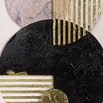 Панно декоративное с объемным эффектом Asymmetry варинант исполнения - 4 | Loft Concept в Москве