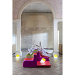 Дизайнерский кофейный стол на круглых ножках Poltronova T02 Pink Coffee Table варинант исполнения - 9 | Loft Concept в Москве