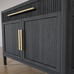 Буфет Primo с двумя ящиками и двумя фасадами Черный дуб варинант исполнения - 6 | Loft Concept в Москве