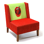 FUN Armchair "Chili Pepper" Red Дизайнерское кресло с цветным принтом варинант исполнения - 3 | Loft Concept в Москве