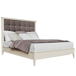 Кровать из массива бука с мягким изголовьем Tasteful Furniture варинант исполнения - 1 | Loft Concept в Москве