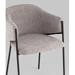 Стул Brace букле серый варинант исполнения - 2 | Loft Concept в Москве