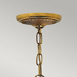 Люстра цвета латунь с 5-ю плафонами из рельефного стекла в форме ананаса Hinkley варинант исполнения - 6 | Loft Concept в Москве