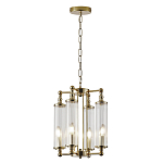 Люстра 4-мя прозрачными цилиндрическими плафонами Jeanette варинант исполнения - 2 | Loft Concept в Москве