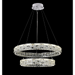 Люстра на 2 кольца с текстурной огранкой Reflection of Reality варинант исполнения - 9 | Loft Concept в Москве