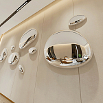 Абстрактная скульптура на стену в виде капли воды Water Outline варинант исполнения - 5 | Loft Concept в Москве