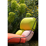 Дизайнерское разноцветное кресло на металлическом каркасе с подставкой для ног Poltronova Plasma Armchair варинант исполнения - 8 | Loft Concept в Москве