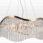 Люстра подвесная волнистой формы с хрустальными подвесками Ludivine Lighting варинант исполнения - 4 | Loft Concept в Москве