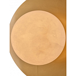 Бра круглое с плафоном из натурального камня на латунном основании Cryptocrystalline Stone варинант исполнения - 4 | Loft Concept в Москве