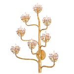 Бра золотое в виде растения Golden Flower Glade варинант исполнения - 2 | Loft Concept в Москве