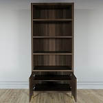 Книжный Стеллаж Elsa Dreams Walnut с задней стенкой варинант исполнения - 3 | Loft Concept в Москве