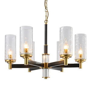 Люстра LIAISON TWO-TIER black and brass Chandelier 6