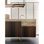 Кухонный гарнитур из массива дуба и камня Ratio Dada Engenereed варинант исполнения - 12 | Loft Concept в Москве