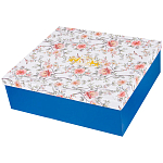 Чайный сервиз из фарфора синий на 6 персон 14 предметов Flower Porcelain Collection варинант исполнения - 4 | Loft Concept в Москве