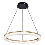 Люстра подвесная круглая светодиодная с золотым каркасом Ring Horizontal варинант исполнения - 1 | Loft Concept в Москве