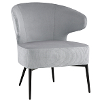 Современное мягкое кресло на металлических ножках Rakush Grey варинант исполнения - 1 | Loft Concept в Москве