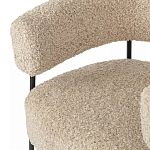 Кресло полукруглое мягкое с буклированной обивкой Armchair with Boucle Upholstery варинант исполнения - 2 | Loft Concept в Москве