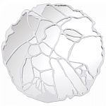 Зеркало кругле в декоративной раме белого цвета White Ratio варинант исполнения - 1 | Loft Concept в Москве