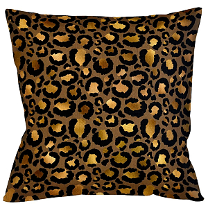 Декоративная подушка с леопардовым принтом Wild animals Dark