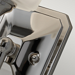 Бра для ванных комнат с белым матовым плафоном квадратной формы на основании цвета хром Feiss варинант исполнения - 3 | Loft Concept в Москве