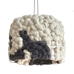 Светильник вязаный из шерсти Черно-белый варинант исполнения - 2 | Loft Concept в Москве