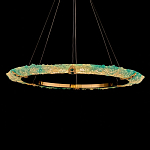 Люстра в форме кольца с цветочным декором Warm Heavenly Light варинант исполнения - 3 | Loft Concept в Москве