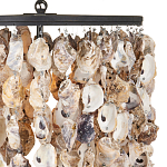 Люстра овальная с подвесками из устричных раковин Sea Ravens варинант исполнения - 1 | Loft Concept в Москве