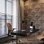 Гипсовая 3D панель с принтографией PM-22 варинант исполнения - 3 | Loft Concept в Москве