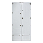 Зеркало-окно с эффектом старения в венецианском стиле Venetian White Mirror варинант исполнения - 2 | Loft Concept в Москве