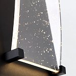 Настенный фонарь уличный прямоугольный черного цвета со стеклом с пузырьками Eurofase варинант исполнения - 5 | Loft Concept в Москве