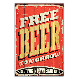 Постер Free Beer Tomorrow