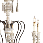 Люстра с состаренными резными элементами Graceful Profile варинант исполнения - 1 | Loft Concept в Москве