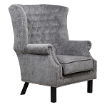 Кресло Charlie Armchair grey velour варинант исполнения - 1 | Loft Concept в Москве