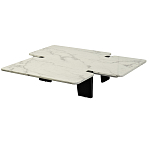 Стол журнальный низкий с фигурной столешницей Threshold варинант исполнения - 1 | Loft Concept в Москве