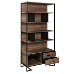 Стеллаж под TV в стиле лофт с открытыми полками и ящиками Urban Style Space варинант исполнения - 2 | Loft Concept в Москве