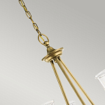 Люстра с прозрачными плафонами из пузырчатого стекла Kichler варинант исполнения - 5 | Loft Concept в Москве