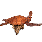 Статуэтка деревянная в виде морской черепахи Marine Reptiles варинант исполнения - 2 | Loft Concept в Москве
