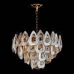 Люстра с многослойными белыми и прозрачными подвесками Character Chandelier варинант исполнения - 1 | Loft Concept в Москве