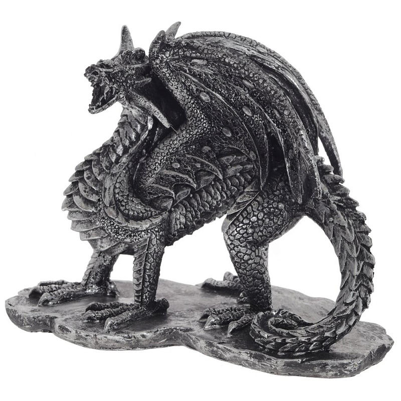    Dragon Black Silver Statuette    | Loft Concept 