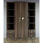 Большой шкаф с витриной Elsa Dreams Walnut варинант исполнения - 1 | Loft Concept в Москве