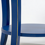 Синяя тумба на фигурных ножках Shelby варинант исполнения - 5 | Loft Concept в Москве