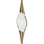 Подвесной светильник с хрустальным плафоном и бронзовым основанием Renee Glass Drops  варинант исполнения - 3 | Loft Concept в Москве