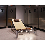 Дизайнерское кресло на металлическом каркасе с подставкой для ног Poltronova Mies Armchair варинант исполнения - 13 | Loft Concept в Москве