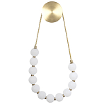 Настенный светильник с плафонами в виде шаров из акрила Pearls Suspension Brass Wall Lamp варинант исполнения - 1 | Loft Concept в Москве