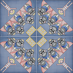 Плитка дизайнерская с узором Мангалоры варинант исполнения - 1 | Loft Concept в Москве