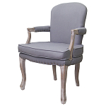 Кресло Aubrey Classical Armchair grey flax варинант исполнения - 3 | Loft Concept в Москве