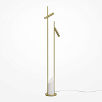Напольный торшер светодионый золотой Lumen Duo варинант исполнения - 1 | Loft Concept в Москве