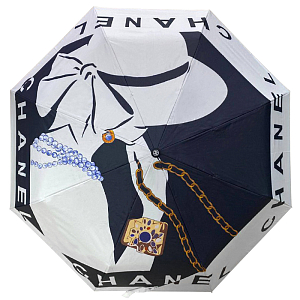 Зонт раскладной CHANEL дизайн 001 Синий цвет
