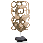 Маска ручной работы деревянная резная Roots Мask варинант исполнения - 1 | Loft Concept в Москве