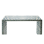 Консоль Дизайнерская Kenya Console ZEBRA Bone Inlay blue варинант исполнения - 2 | Loft Concept в Москве